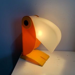 MCM Mid Century Toucan Lamp 1970s